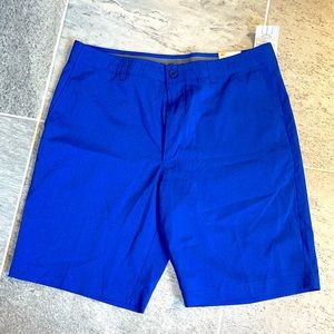 Men’s Navy Blue Flat Front Golf Shorts 36W, Nicklaus Golf